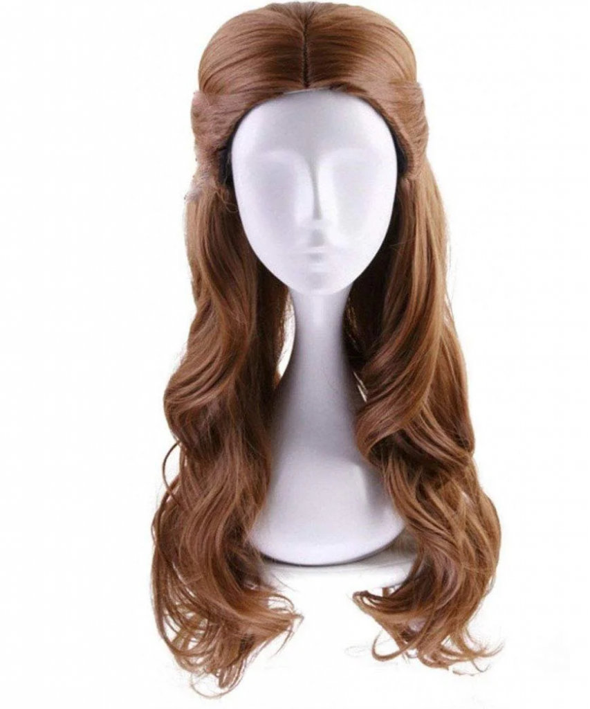 Brown Wig (styled long with half bun) (SG-1658)
