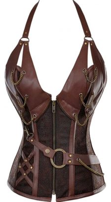 03.31.01_Corset (brown, steampunk, underbust)