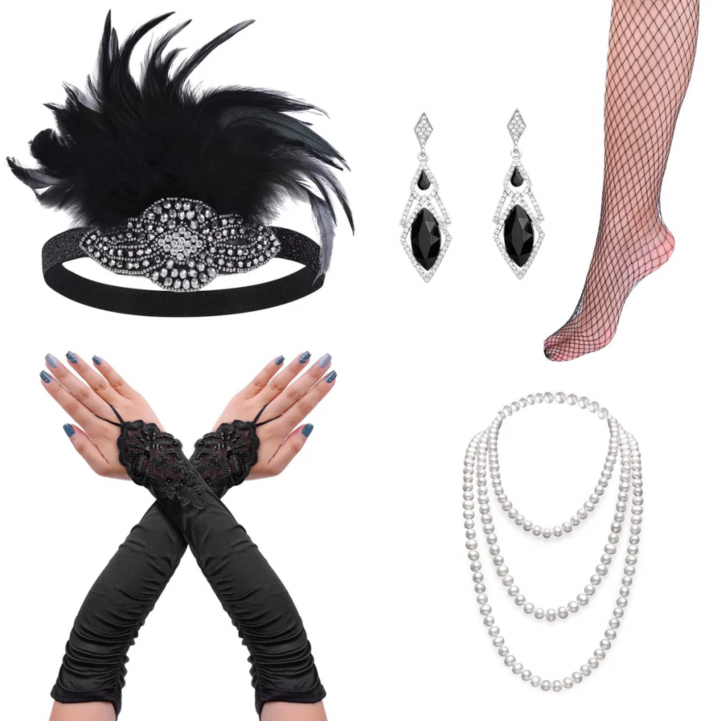 Black Flapper Accessories (SG-1664)