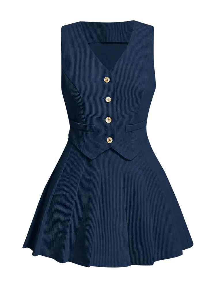 Skirt & Vest (blue) (SG-1240)