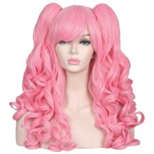 12.05.04_Wig (pink with bangs & curly pigtails)