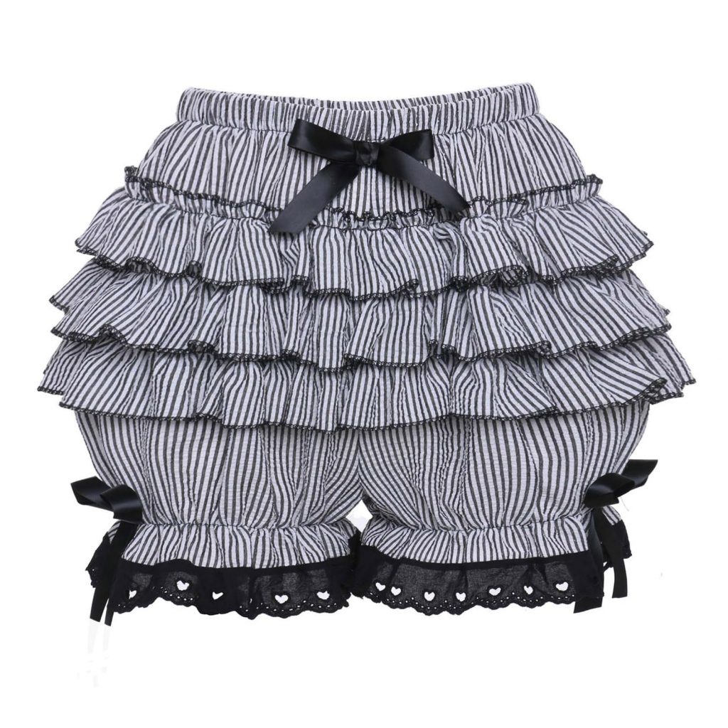 Pumpkin Pants (black and white pinstripe) (SG-1550)